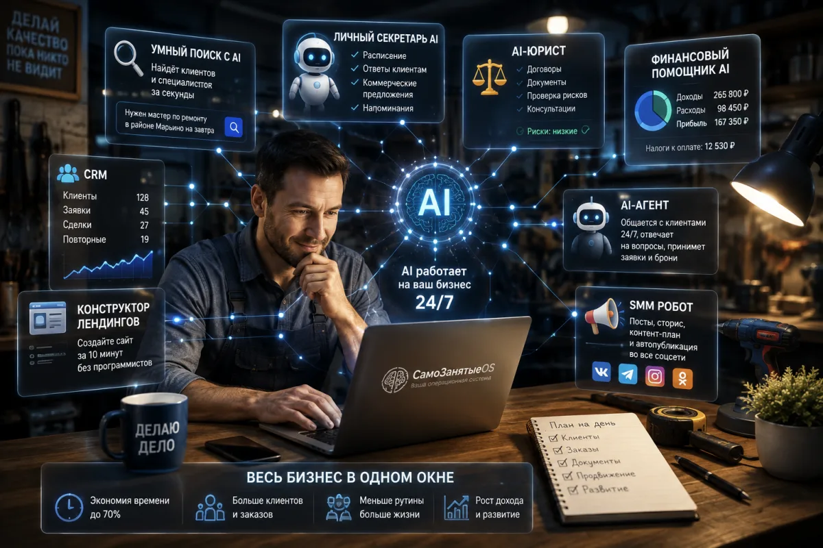 Самозанятым в России доступны лучшие AI инструменты https://samo-zanyatye.ru/
